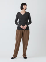 sana | リブジャージーイージーワイドパンツ