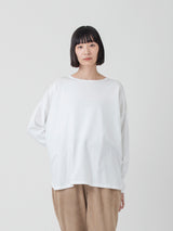 handvaerk | 60/2 ラウンドテイル長袖Tシャツ