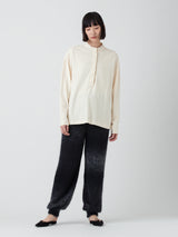 CHLOE STORA | ヘンリーネックロングTシャツ TSHIRT CACHOU