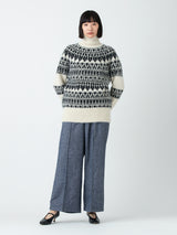 BATONER | モヘヤノルディックタートルネックニット