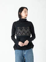 enrica | ラメ色ジャガードニットビスチェ KNIT169