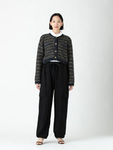 enrica | ラメボーダーボレロ風カーディガン KNIT165