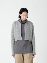 enrica | ラメボーダーボレロ風カーディガン KNIT165