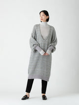 enrica | ラメボーダーマキシ丈ワンピース KNIT163