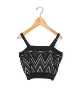 enrica | ラメ色ジャガードニットビスチェ KNIT169