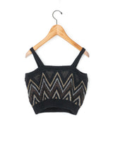 enrica | ラメ色ジャガードニットビスチェ KNIT169