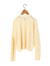 BATONER | WOODPULP SUMMER KNIT CREW NECK CARDIGAN BN-24SL-033