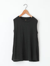 BATONER | ウォッシュドリネンAラインノースリーブ