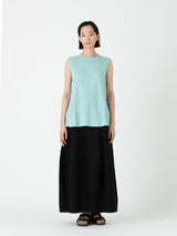 BATONER | ウォッシュドリネンAラインノースリーブ