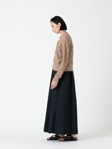 BATONER | WOODPULP SUMMER KNIT CREW NECK CARDIGAN BN-24SL-033