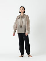 BOWTE | コットンシルクボウタイブラウス