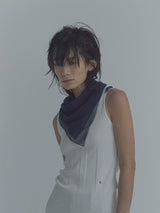 ASAUCE MELER | ハイゲージラミーニットトリミングスカーフ