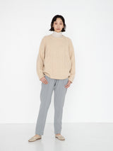 COGTHEBIGSMOKE | スリット付きナローレッグパンツ KAILEE ZIP SLIT TROUSERS
