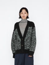 enrica | ジャガード編みリバーシブルカーディガン