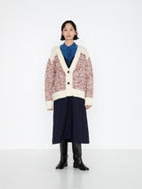 enrica | ジャガード編みリバーシブルカーディガン