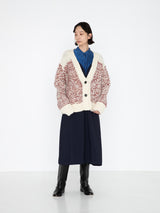 enrica | ジャガード編みリバーシブルカーディガン
