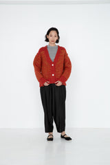 enrica | ジャガード編みリバーシブルカーディガン