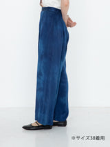 enrica | 沖縄インディゴ染めコットンシルクパンツ