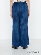 enrica | 沖縄インディゴ染めコットンシルクパンツ