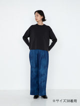 enrica | 沖縄インディゴ染めコットンシルクパンツ