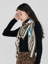 manipuri | <ウールシルクストールヘリンボーン織120>ポスター