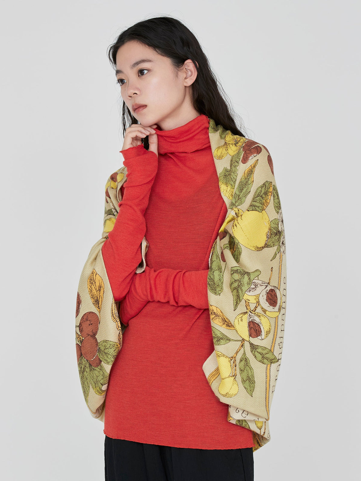 manipuri | <ウールシルクストールヘリンボーン織120>アンティークレシピ 0153333004