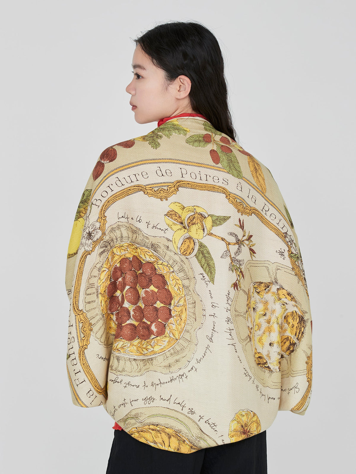 manipuri | <ウールシルクストールヘリンボーン織120>アンティークレシピ 0153333004