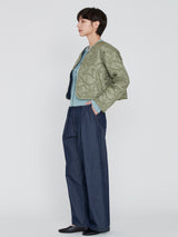 manipuri | <キルティングショートジャケット>リバーシブル マウンテン