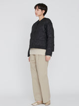 manipuri | <キルティングクルーネックジャケット>リバーシブル タパ