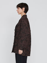 manipuri | <ジャガードコクーンコート>アラベスク