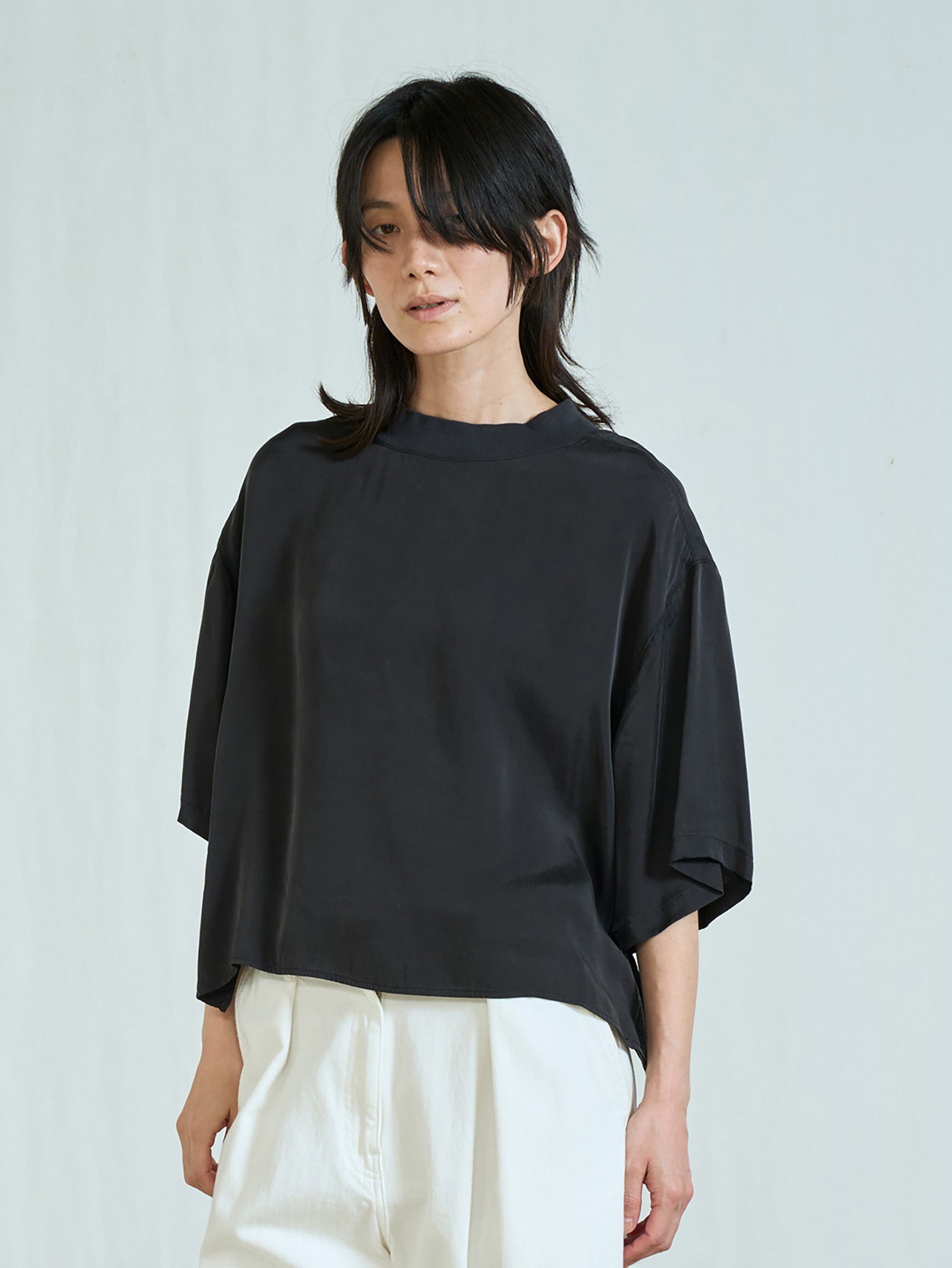 TICCA |キュプラフィブリルTシャツブラウス TBFA-153