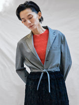 enrica | リネンリブノースリーブニットKNIT 232