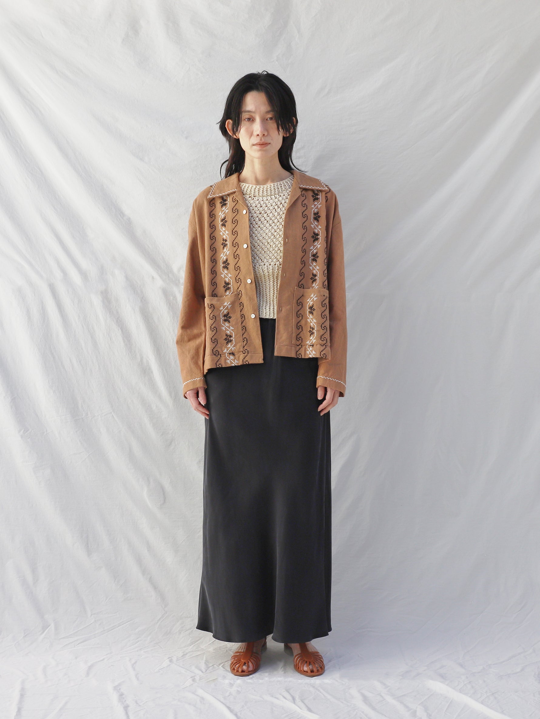 H.A.Owell | Embroidery Shirt S26TP003