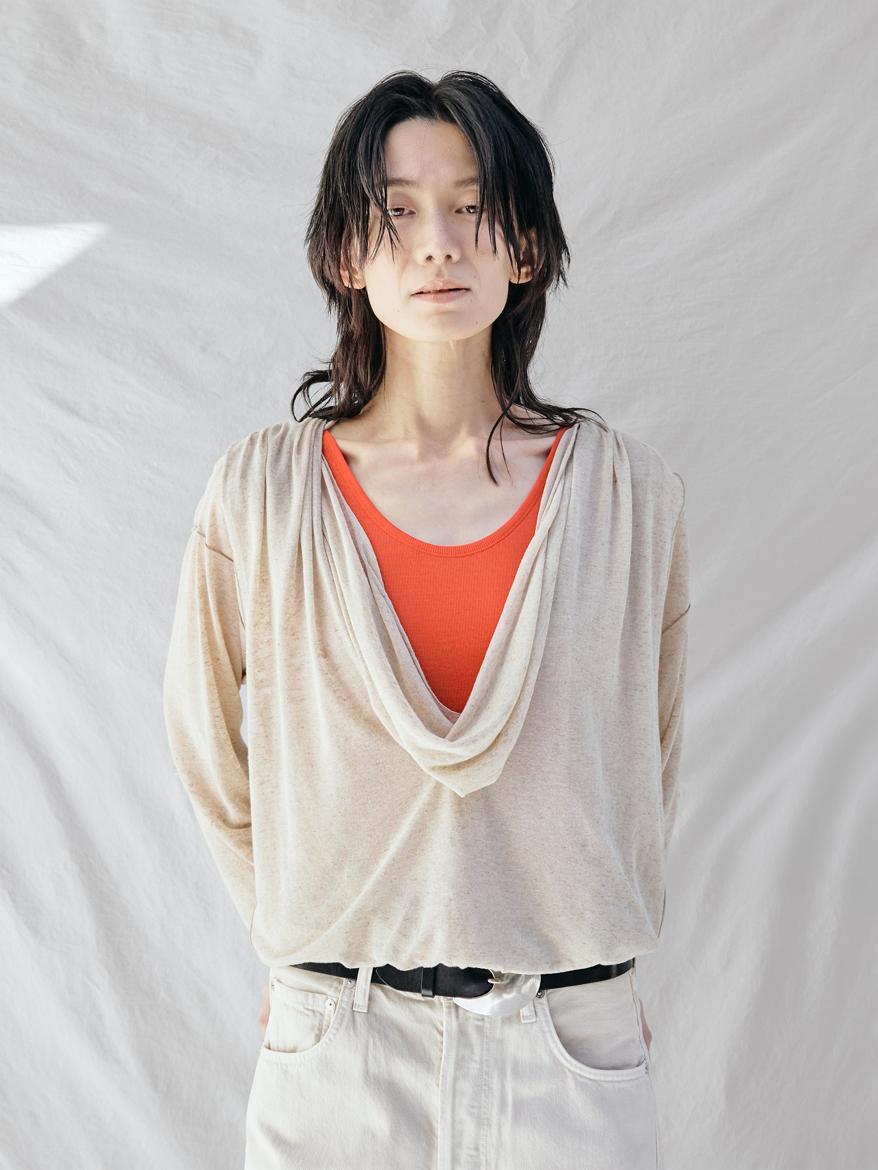 GGG | Draped Long SleevePull Over 02-01-1859