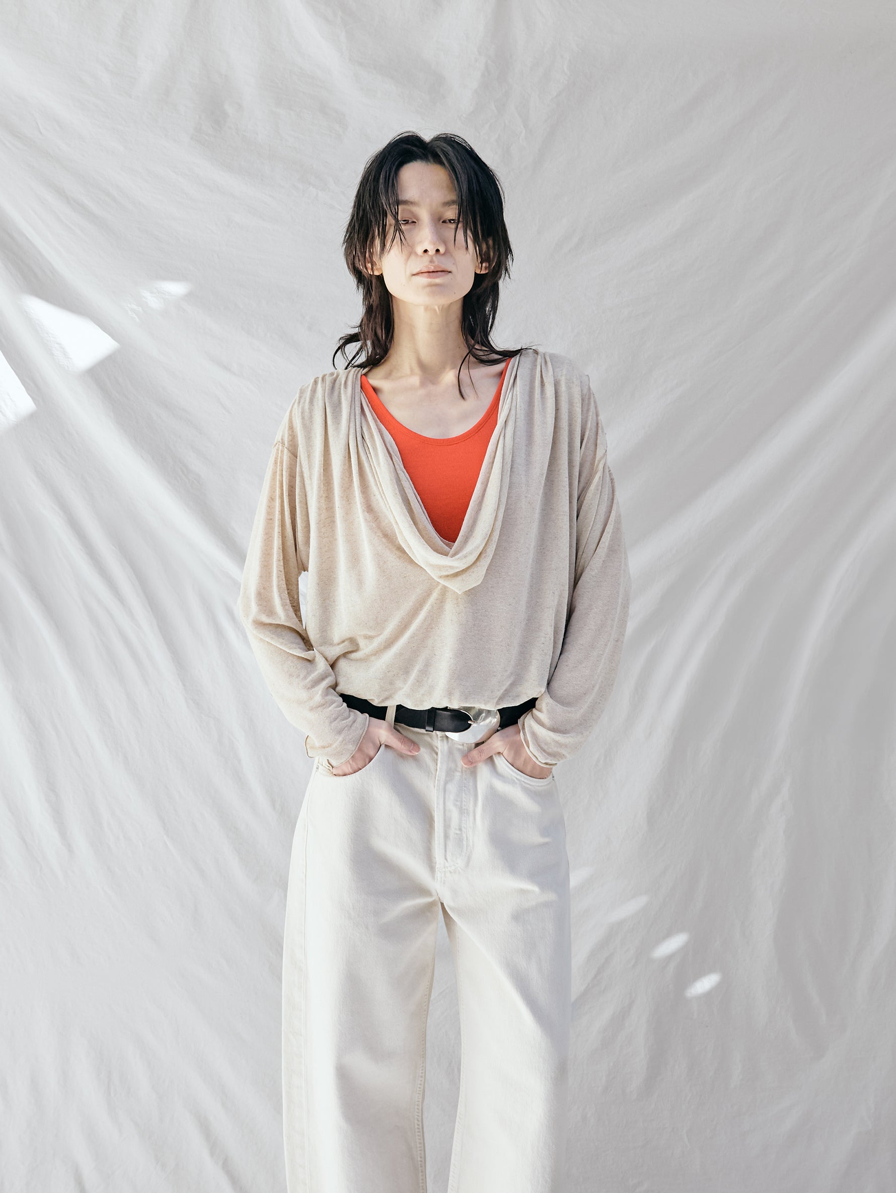GGG | Draped Long SleevePull Over 02-01-1859