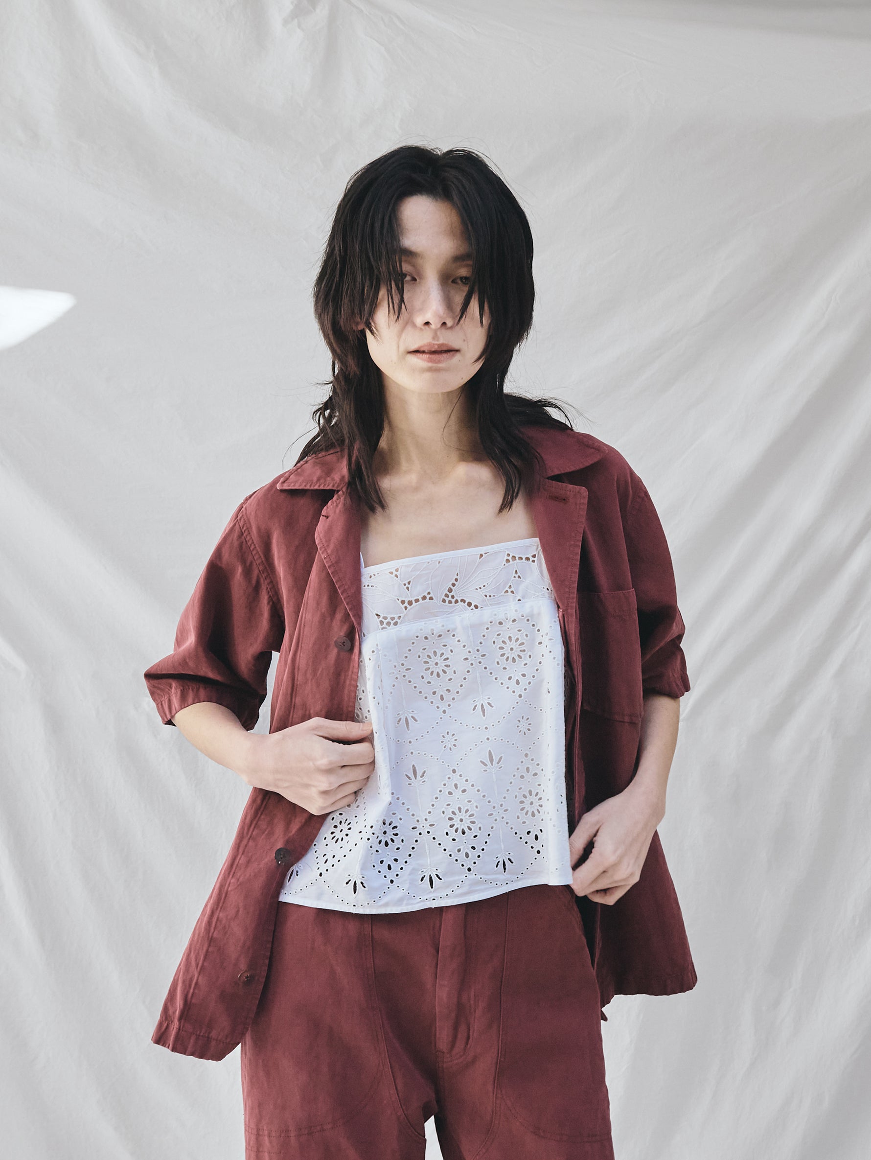 TICCA | TBFS-137 レースキャミソールHSP / white (別注商品)