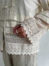 H.A.O | ドビー素材チャイナシャツ