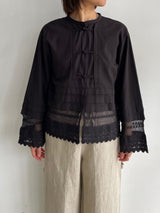 H.A.O | ドビー素材チャイナシャツ