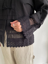 H.A.O | ドビー素材チャイナシャツ