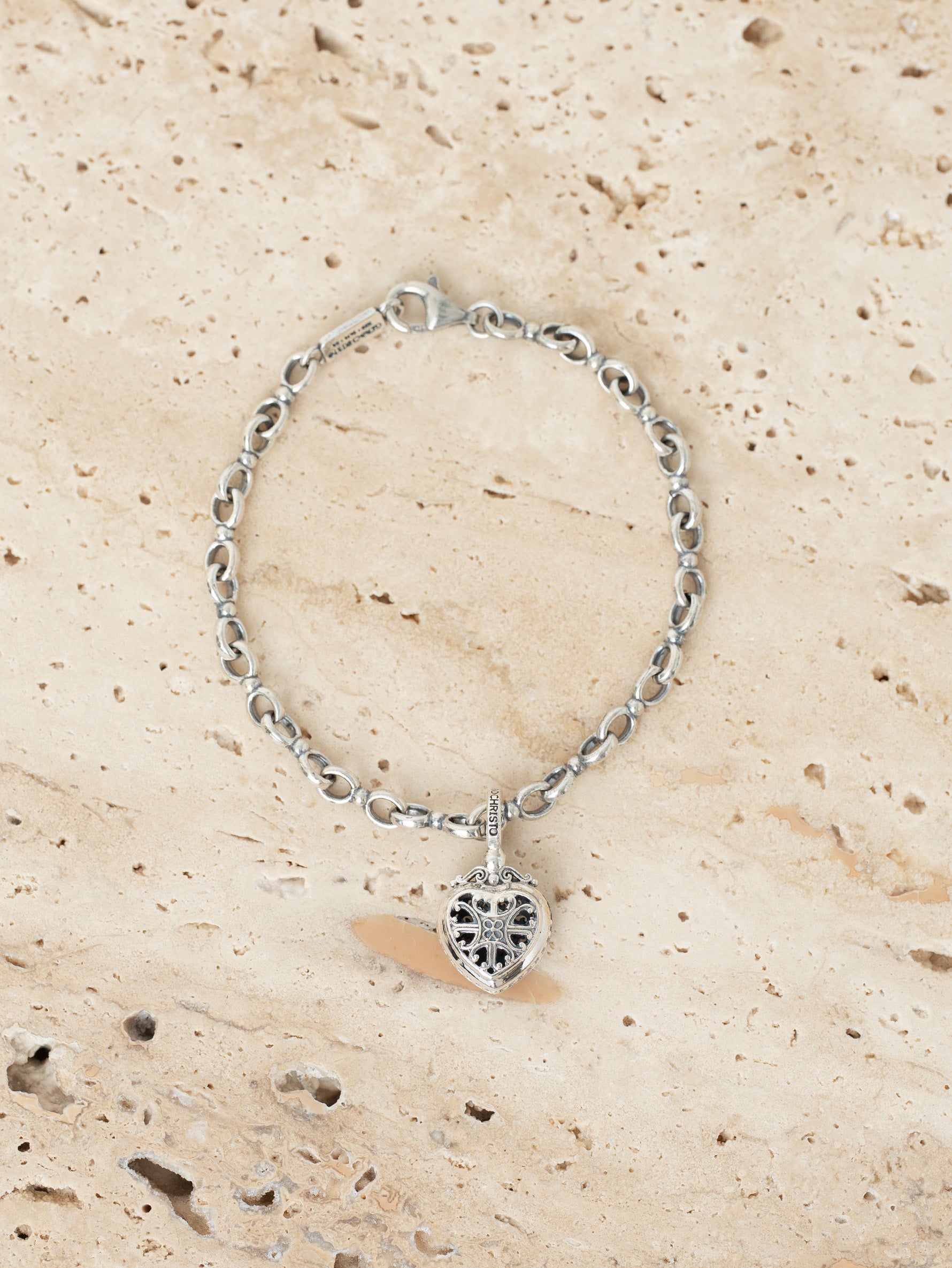 GEROCHRISTO | Charm bracelet in sterling silver 925 / 18cm 6636+10033C