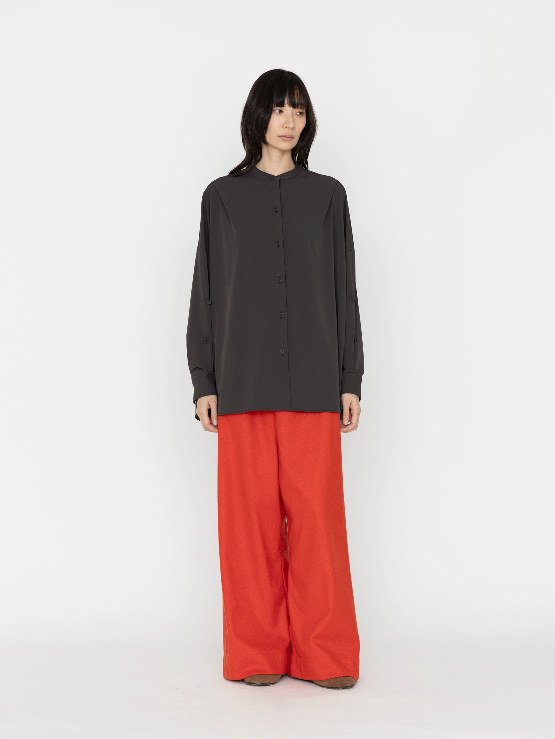 COGTHEBIGSMOKE | OLGA BAND COLLAR SHIRT 15101-238-1507-1