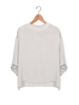 TICCA | TBFS-104 キュプラフィブリルTシャツブラウス / white , beige , khaki(色別注)
