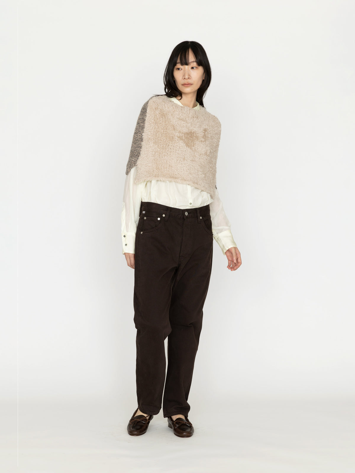 enrica | ウールニットケープ KNIT298