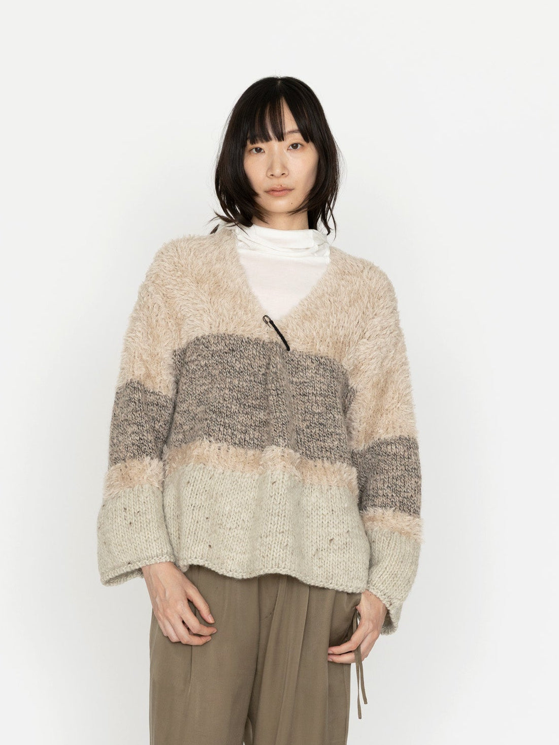 enrica | ウールニットVネックトップス KNIT299