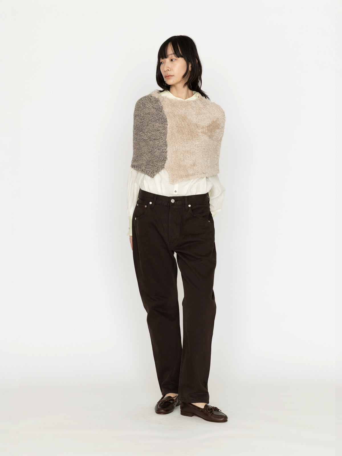 enrica | ウールニットケープ KNIT298