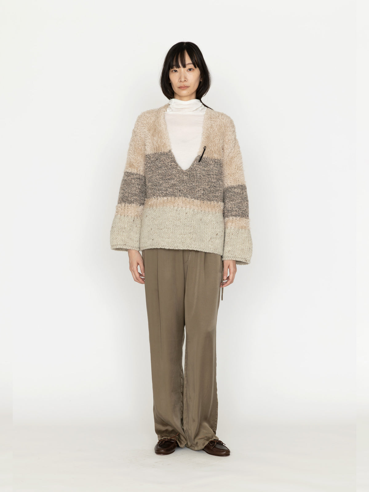 enrica | ウールニットVネックトップス KNIT299