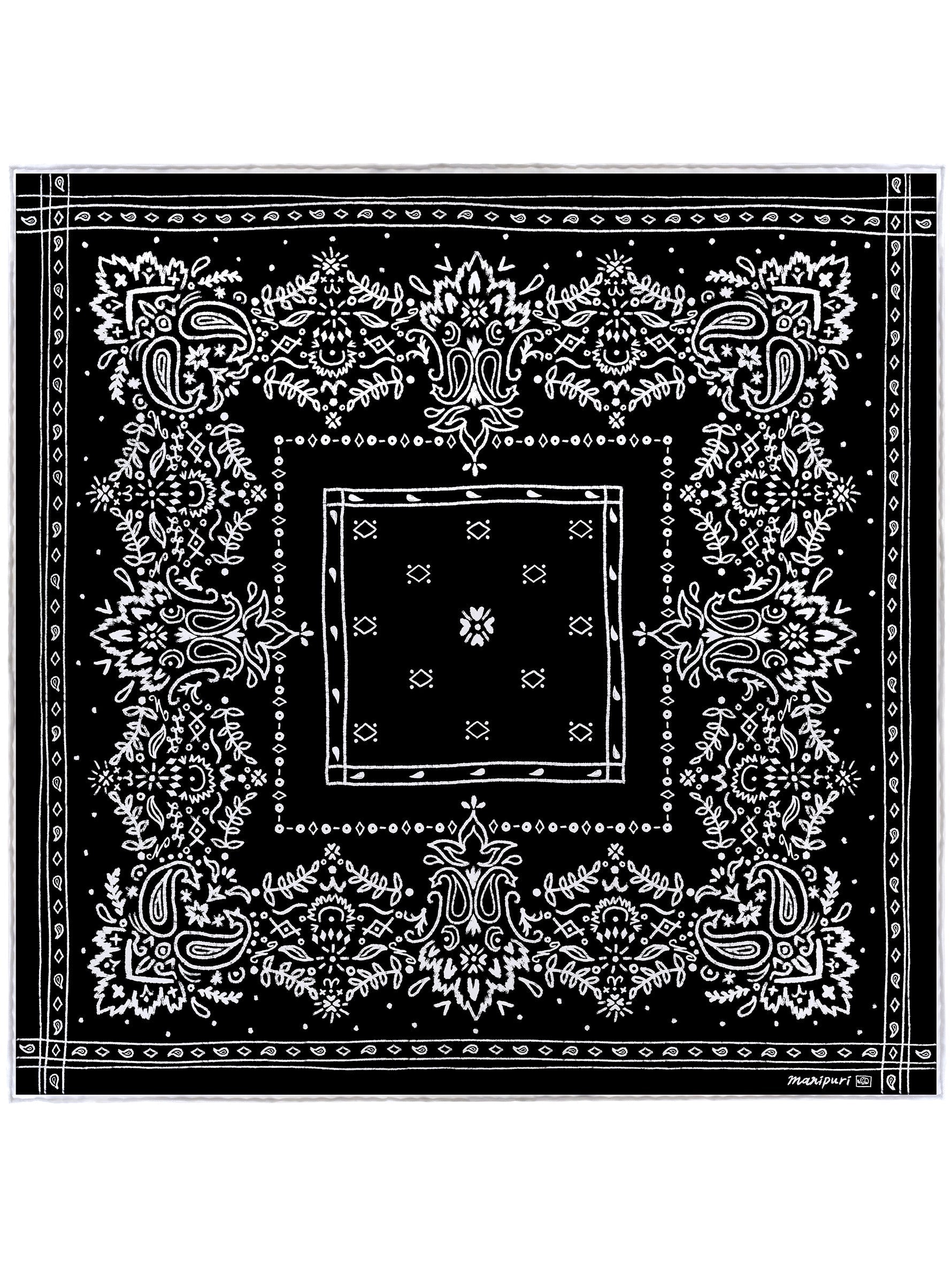 manipuri | <シルクスカーフ65>メドウバンダナ 0161330040