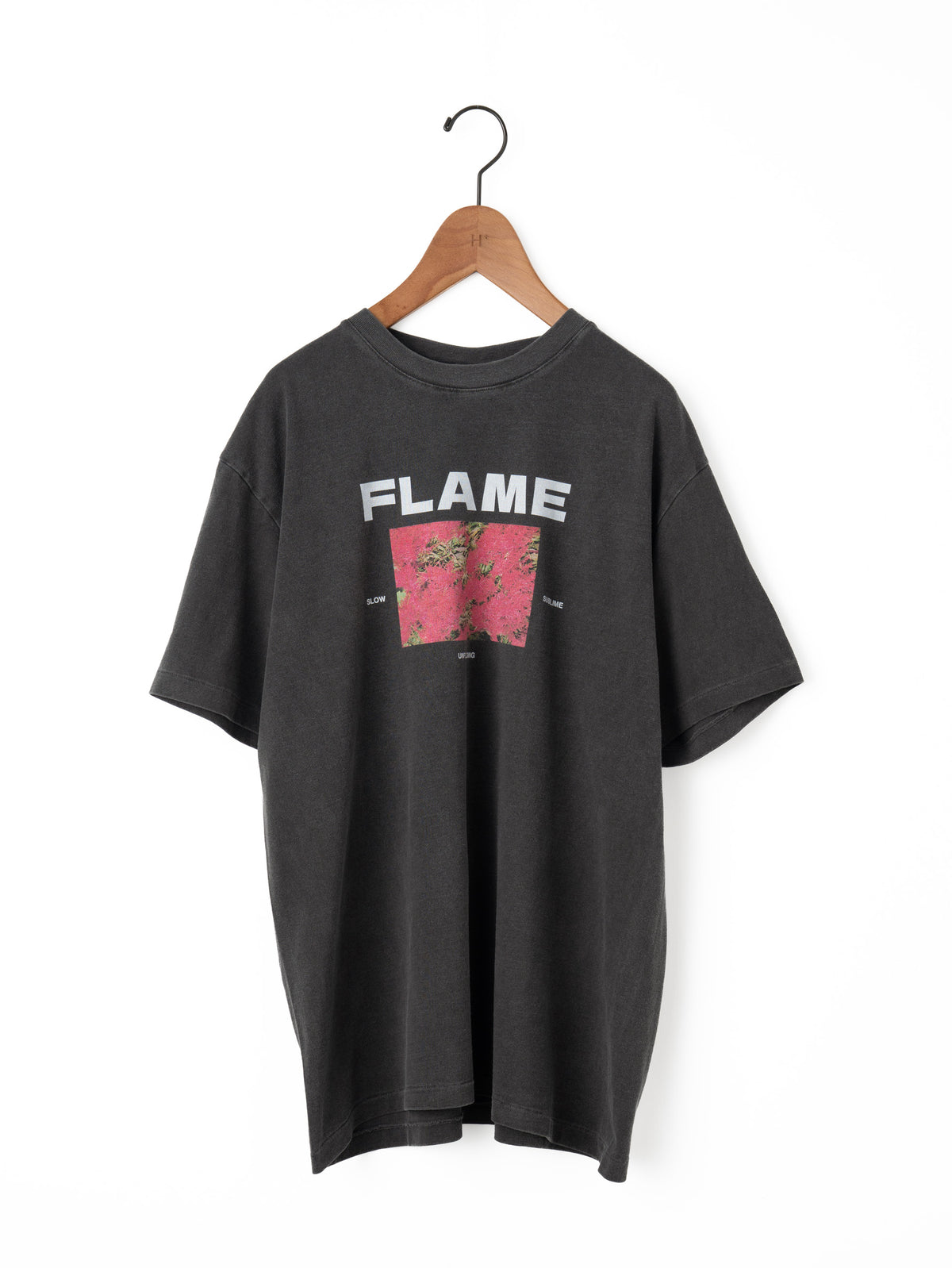 KURO | 17/-ROUND SHAPE DYED TEE "Flame" 964326