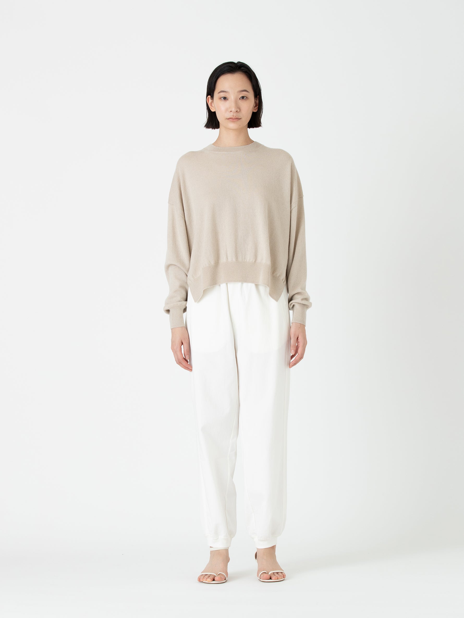 BATONER | CASHMERE-SILK CREW NECK BN-24SL-007