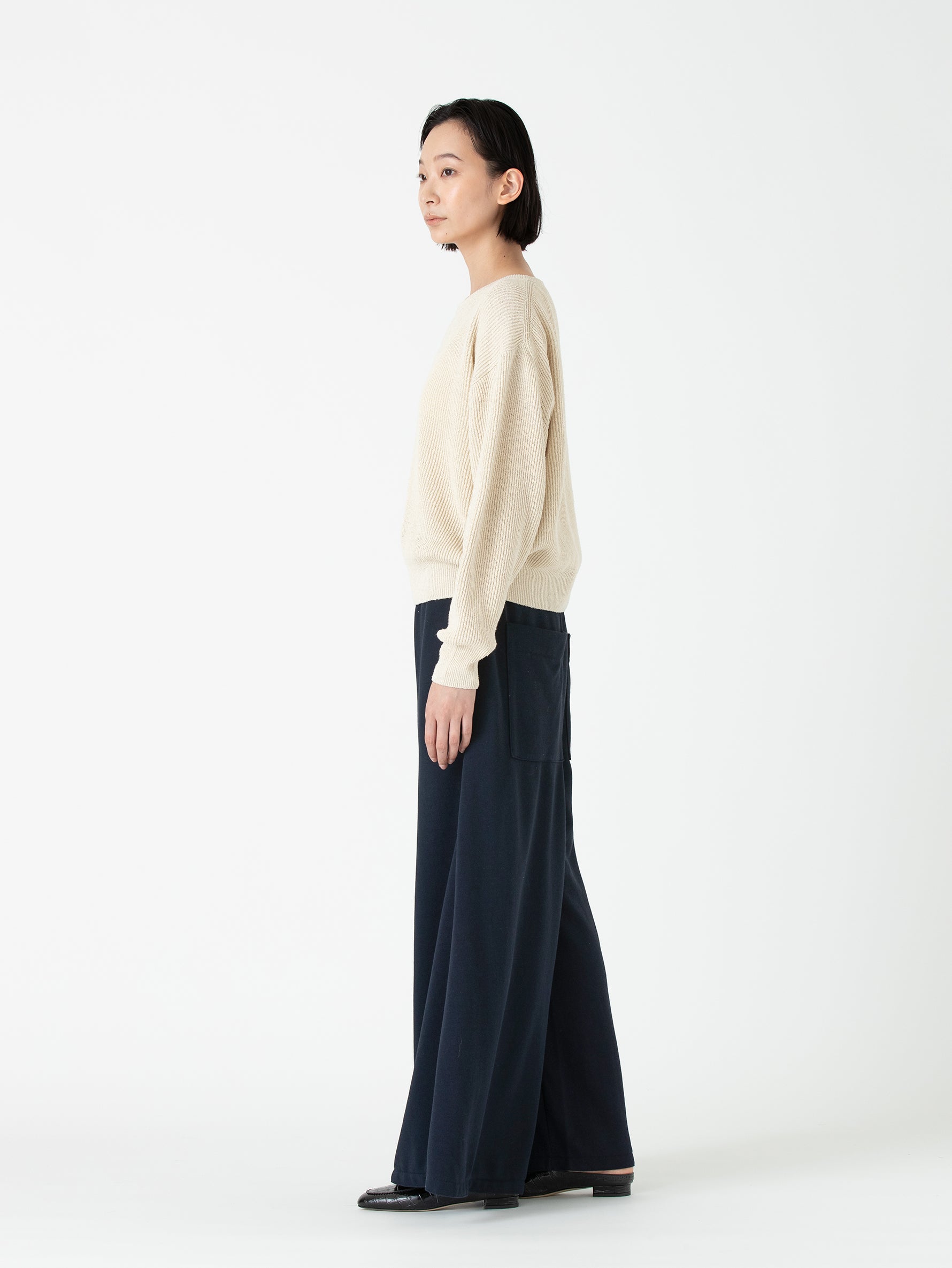 BATONER | SILK RIB CREW NECK BN-24SL-019